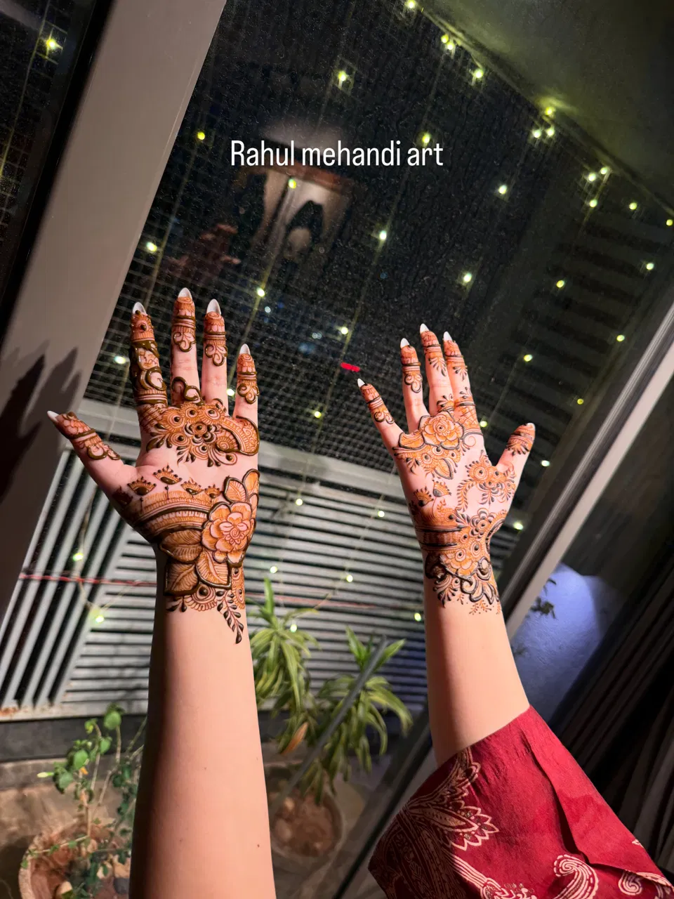 Bridal Front Hand Mehndi Design