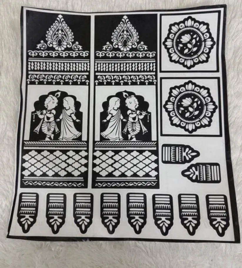 Bridal Indian Foot Mehndi Design with Figures (9)