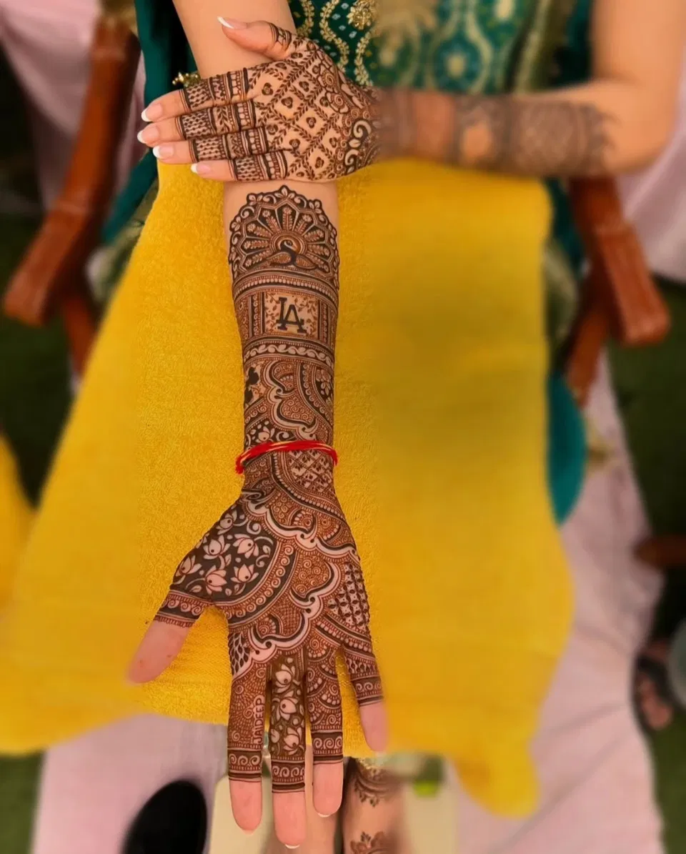 Bridal Full Hand Mehndi Design