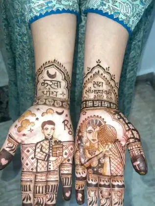 figure mehndi design