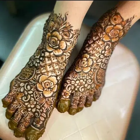 foot mehndi design