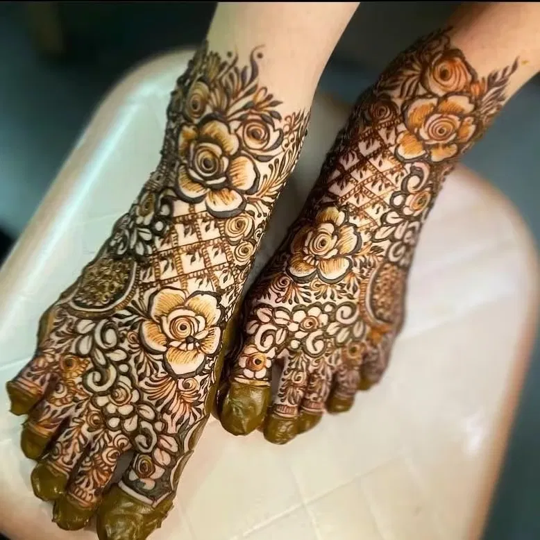 Foot Mehndi Design (2)
