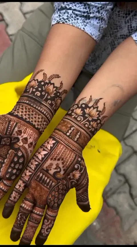 foot mehndi design