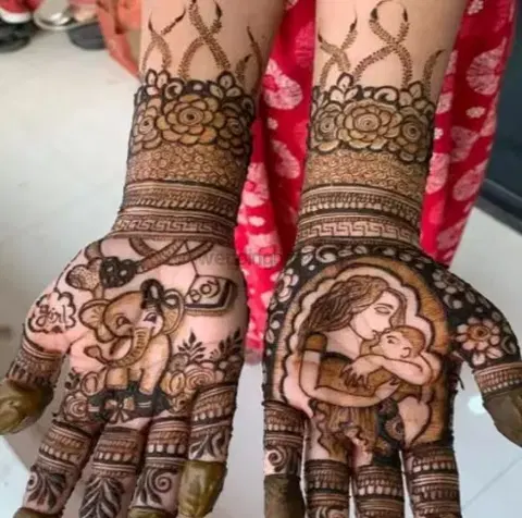 figure mehndi design