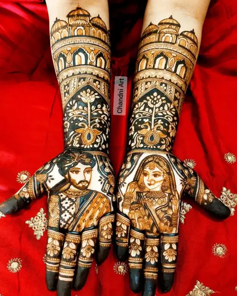 figure foot mehndi design