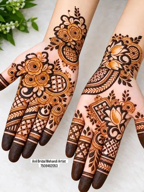 arabic full hand mehndi design