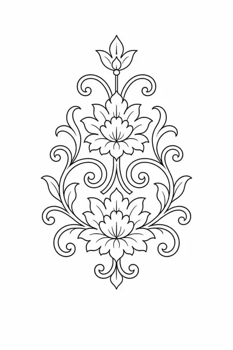 bridal flower mehndi design