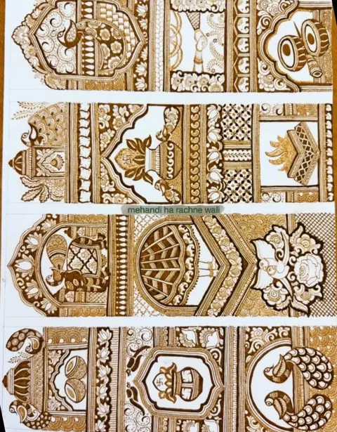 arabic bridal figure full hand mehndi design