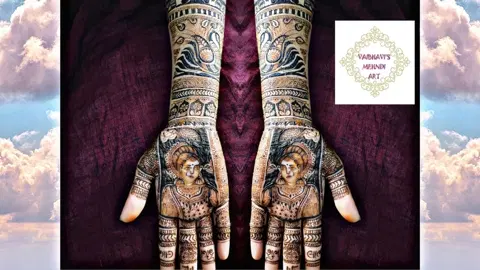 figure mehndi design
