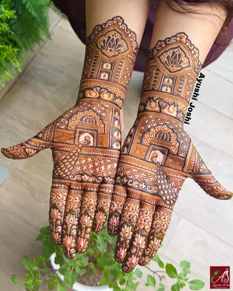bridal indian mehndi design