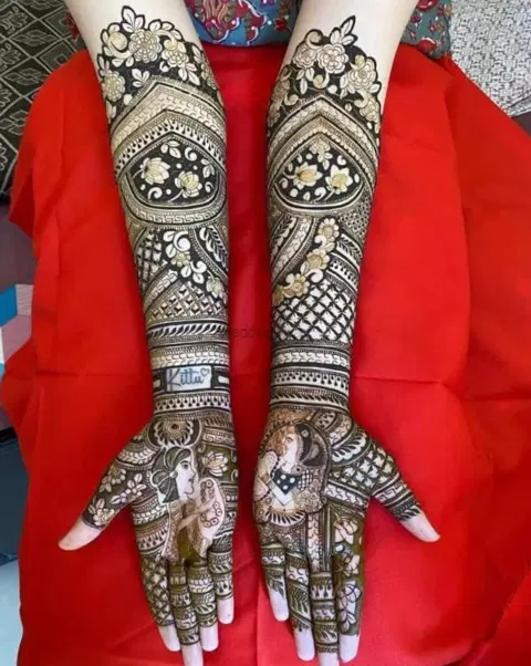 full hand mehndi design