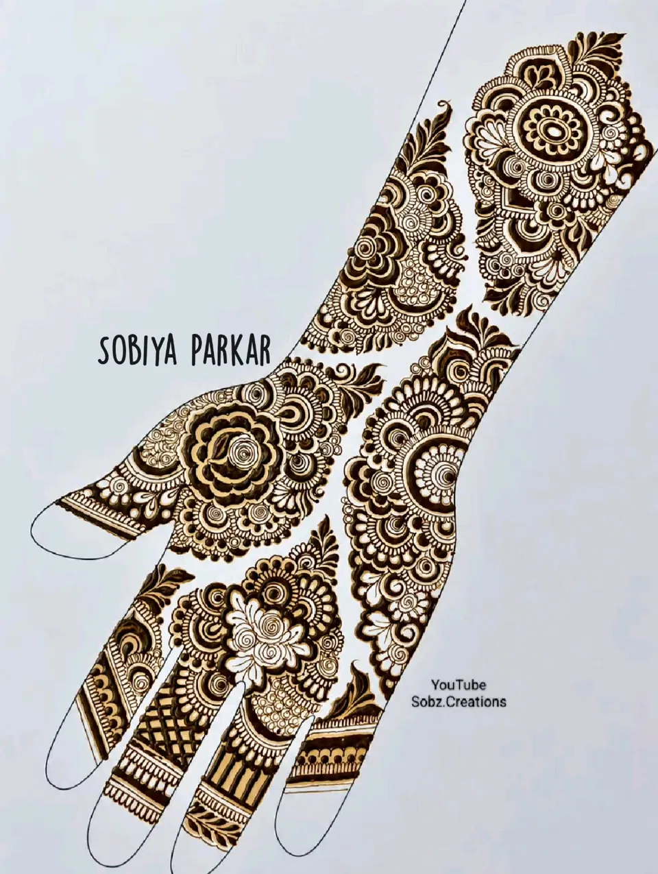 Bridal Simple Front Hand Mehndi Design