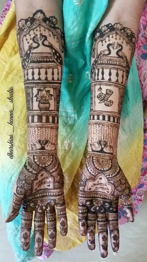 figure mehndi design