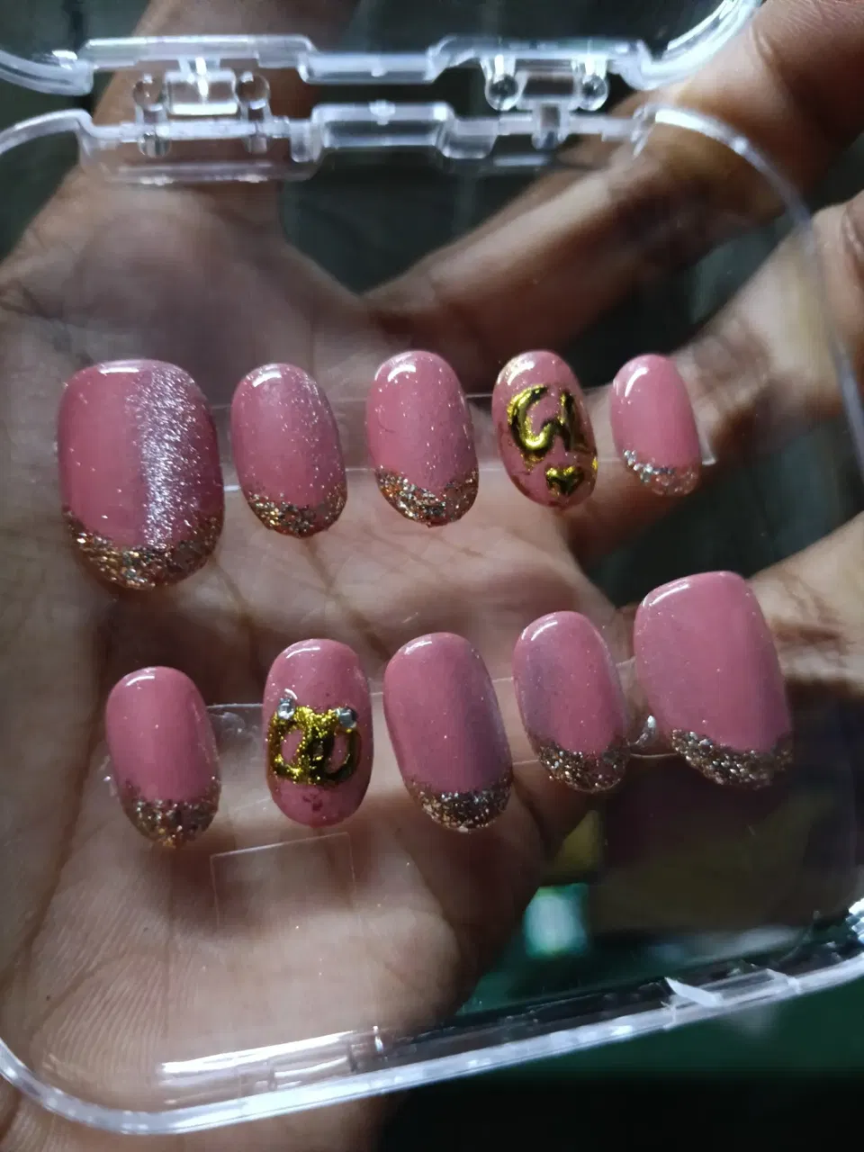 Finger Mehndi Design with Moon