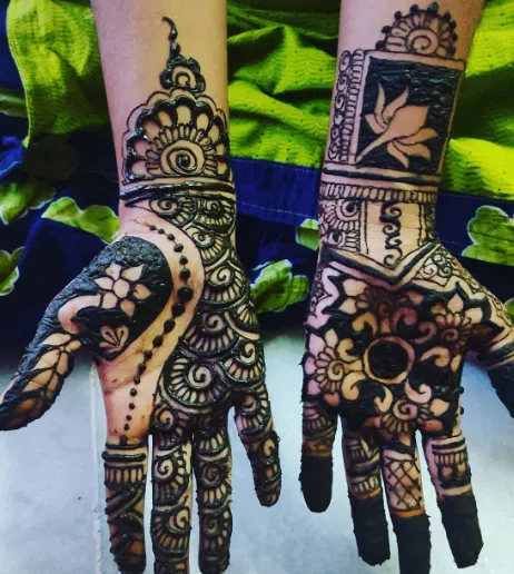 Mehndi Design with Lotus