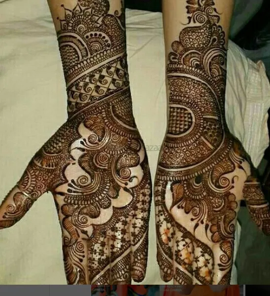 Full Hand Mehndi Design with Figures