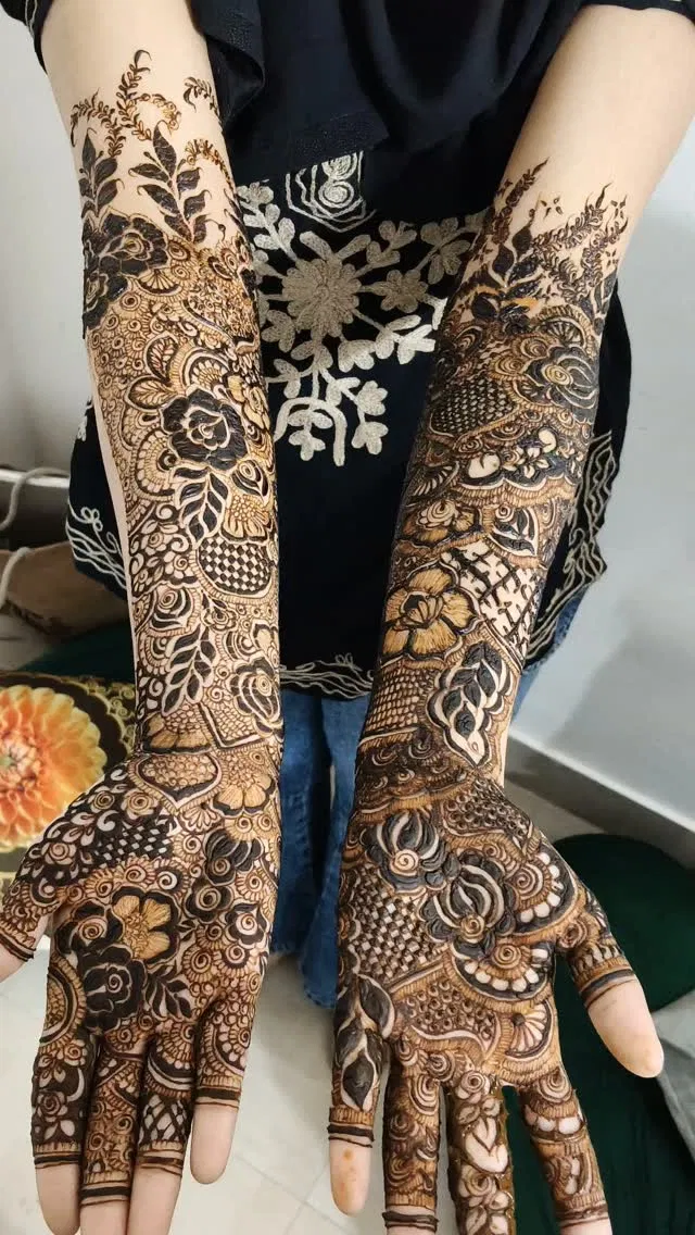 Bridal Full Hand Mehndi Design