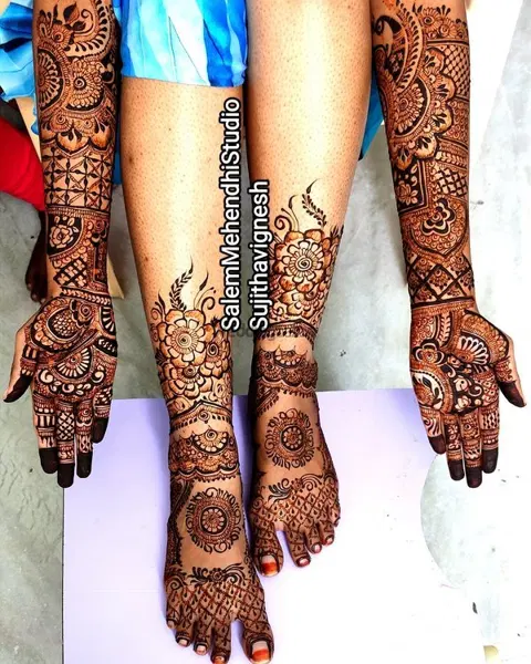 figure mehndi design