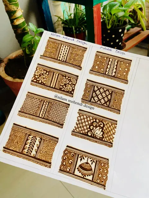 bridal circle front hand mehndi design