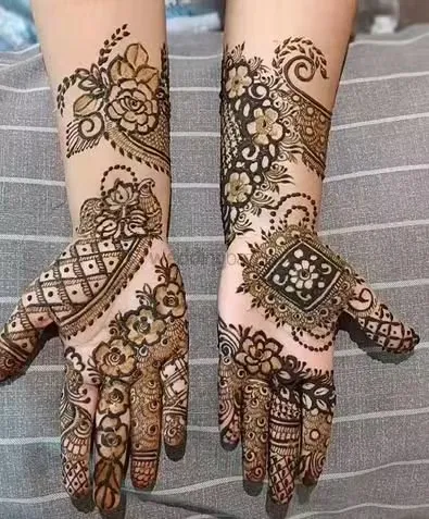 Full Hand Mehndi Design with Figures (3)