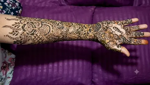 full hand mehndi design