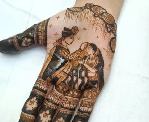 figure mehndi design