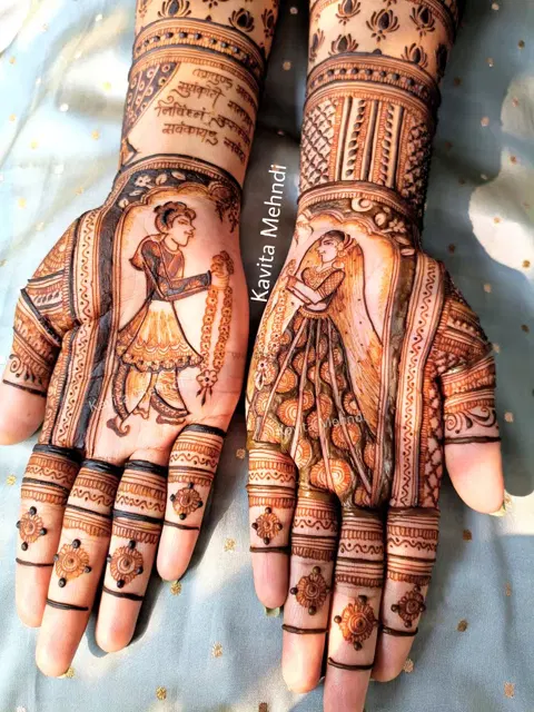 figure mehndi design