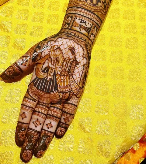 figure mehndi design