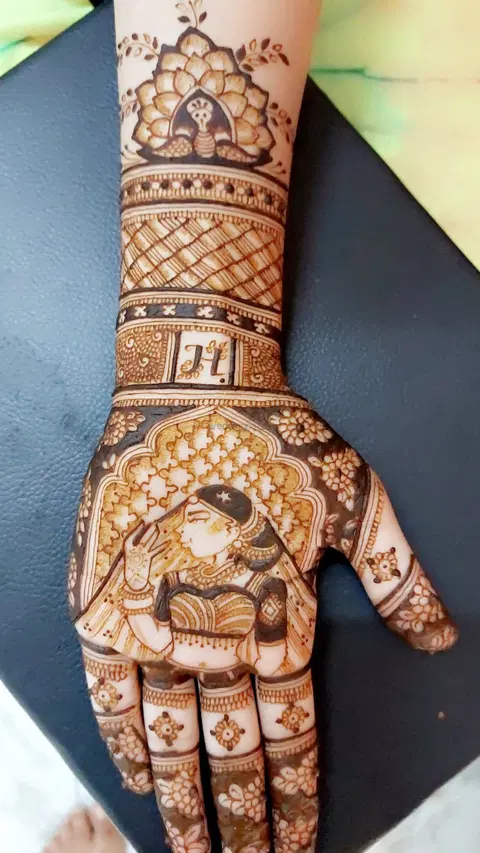 full hand mehndi design