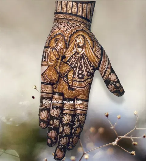 figure mehndi design