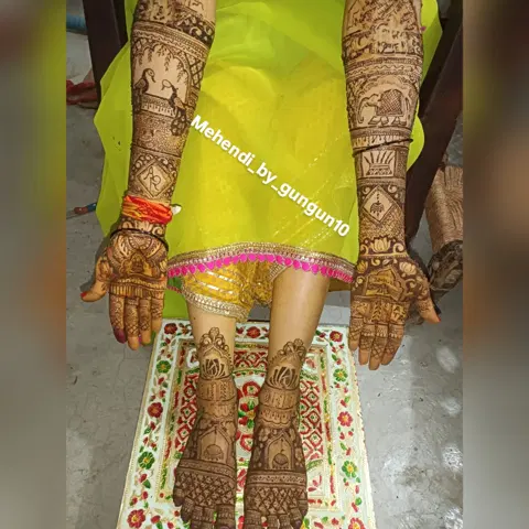 bridal figure full hand mehndi design