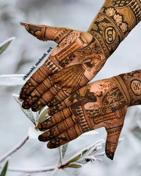 figure mehndi design