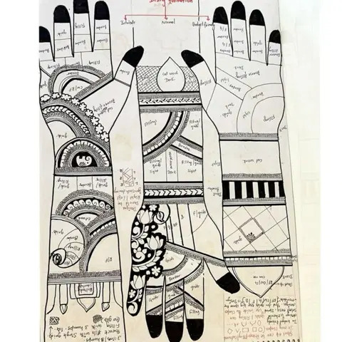 bridal simple back hand mehndi design
