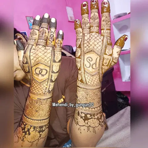 bridal figure mehndi design