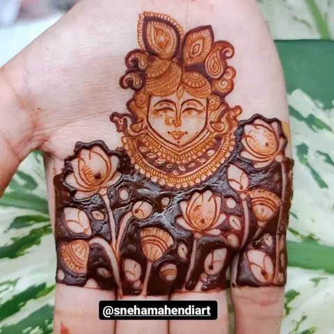 figure mehndi design