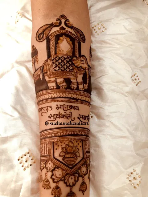 figure full hand mehndi design