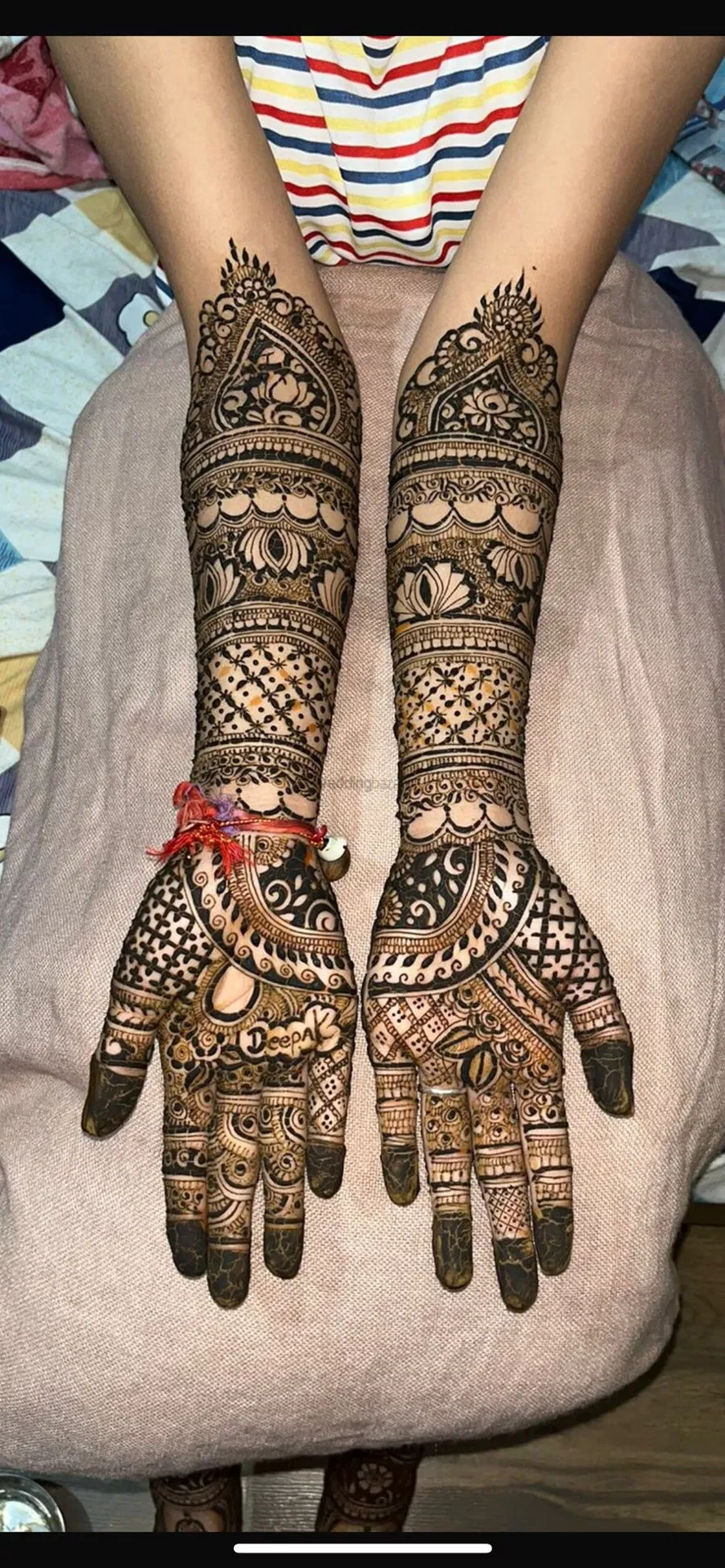 Full Hand Mehndi Design with Figures