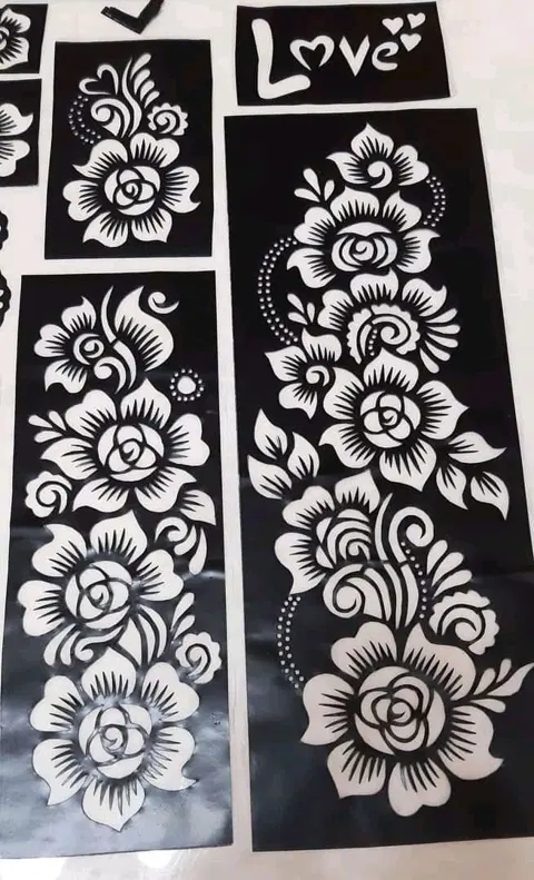 arabic flower mehndi design