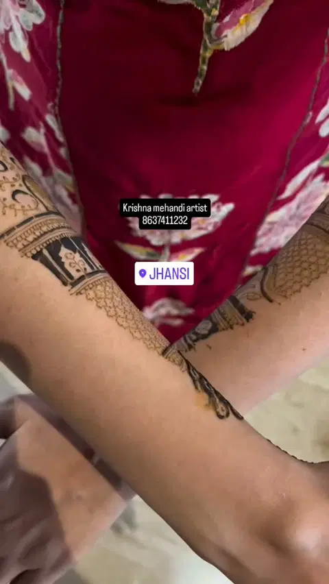 full hand mehndi design