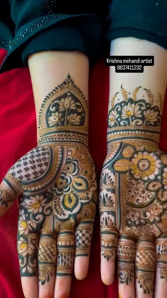 Full Hand Mehndi Design (2)