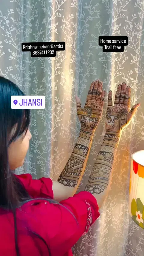 figure full hand mehndi design