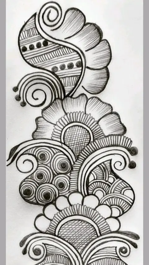 arabic simple back hand mehndi design