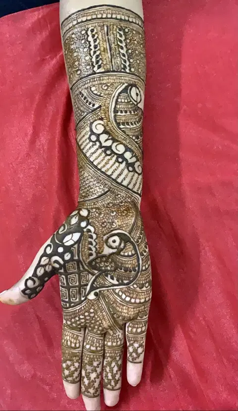 full hand mehndi design