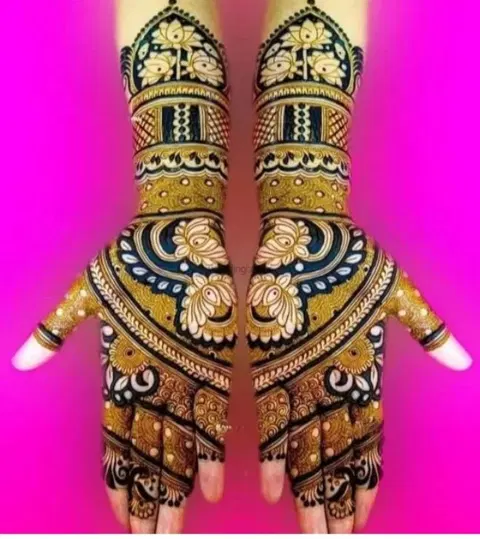 figure mehndi design