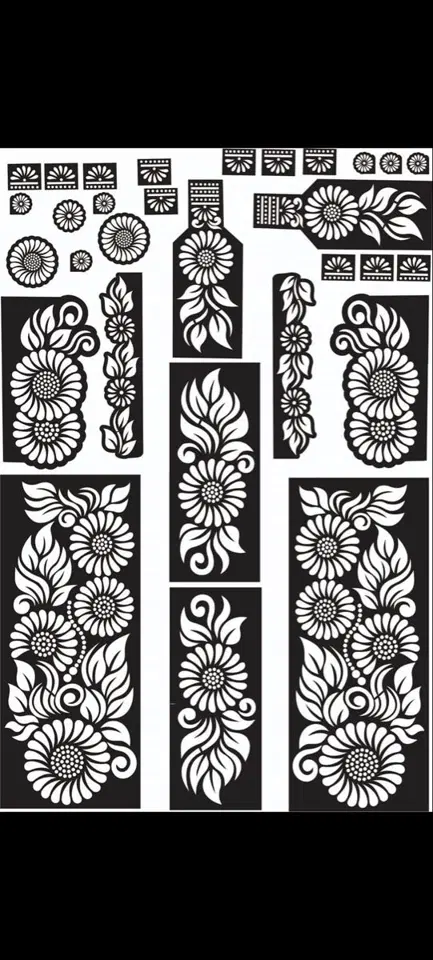 arabic flower mehndi design