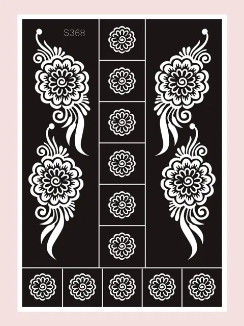 arabic circle mehndi design