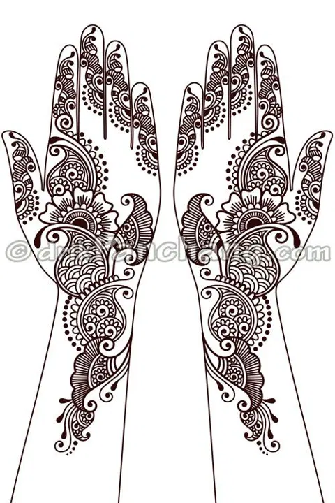 arabic figure foot mehndi design