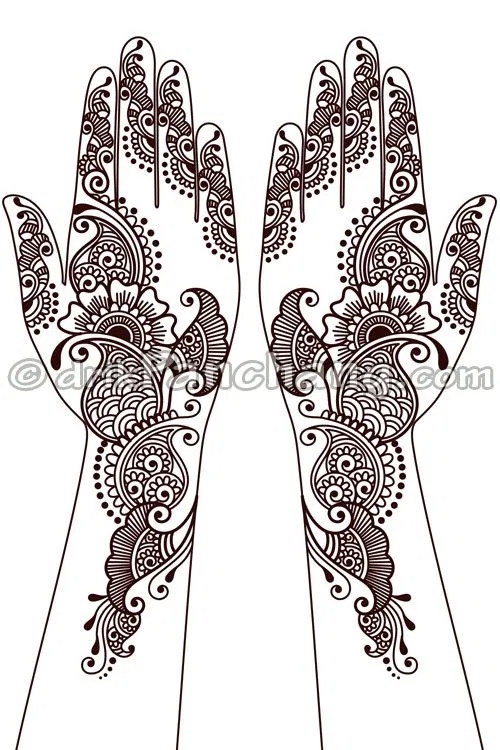 Arabic Foot Mehndi Design with Figures