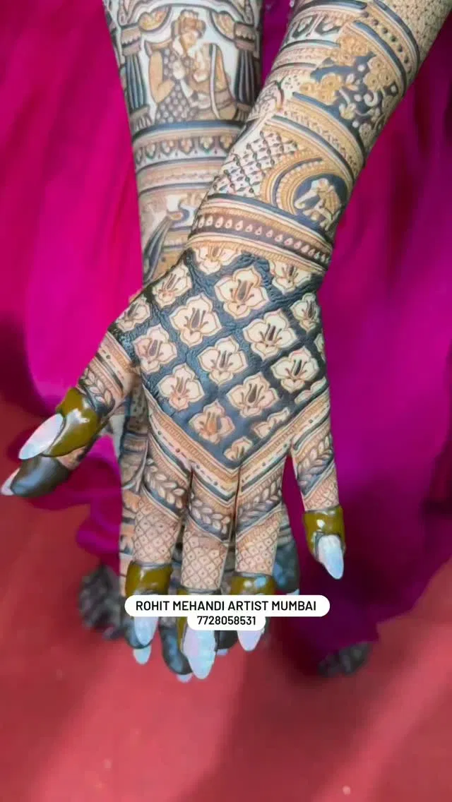 Arabic Bridal Mehndi Design