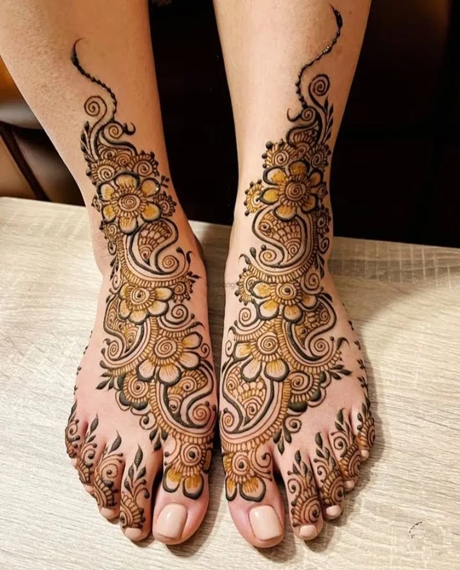 Foot Mehndi Design